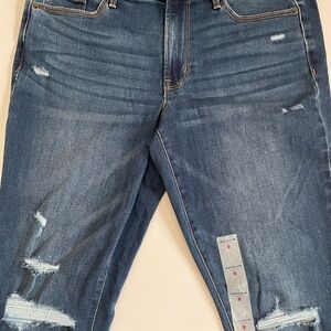 Old Navy Mid‑Rise Pop Icon Distressed Skinny Jeans NWT Size 8